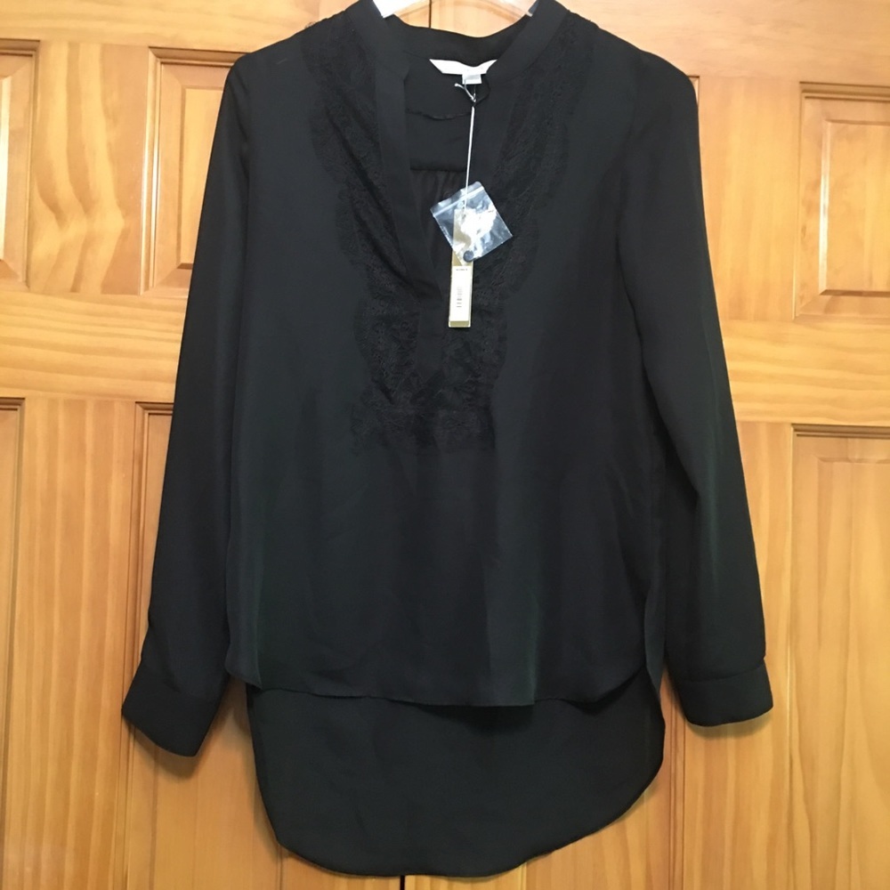 Lauren Conrad Black Blouse NWT